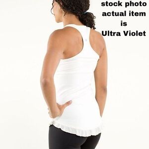 Lululemon Raceback tank Limited Edition Ruffled Up